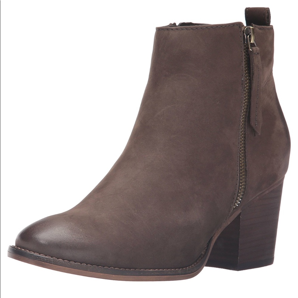 Taupe Fully Waterproof Nubuck Leather Ankle Boots - Picture 2 of 5
